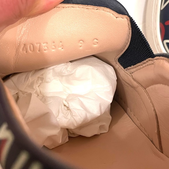 GUCCI Ghost Star Men’s Slip Ons 10 MADE ITALY - Picture 11 of 14